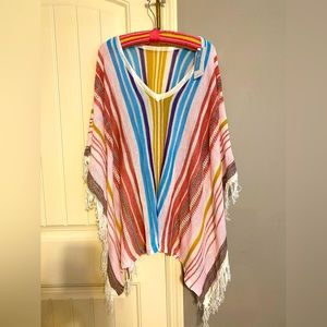 Poncho swimsuit coverup